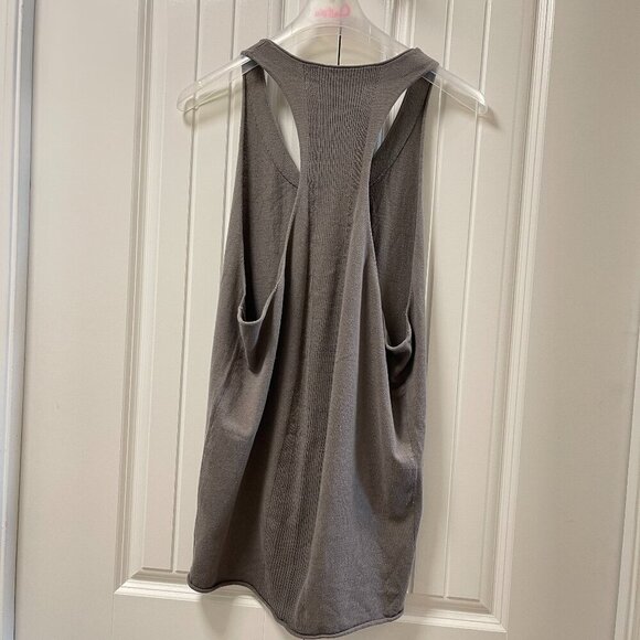 Wilfred Aritzia Silk Cashmere Racerback Tank Dress in Grey - S - Picture 3 of 9